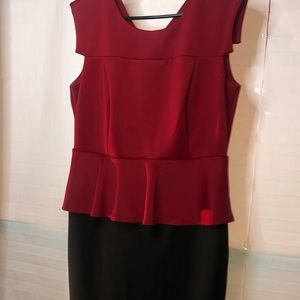 Red and black Dress